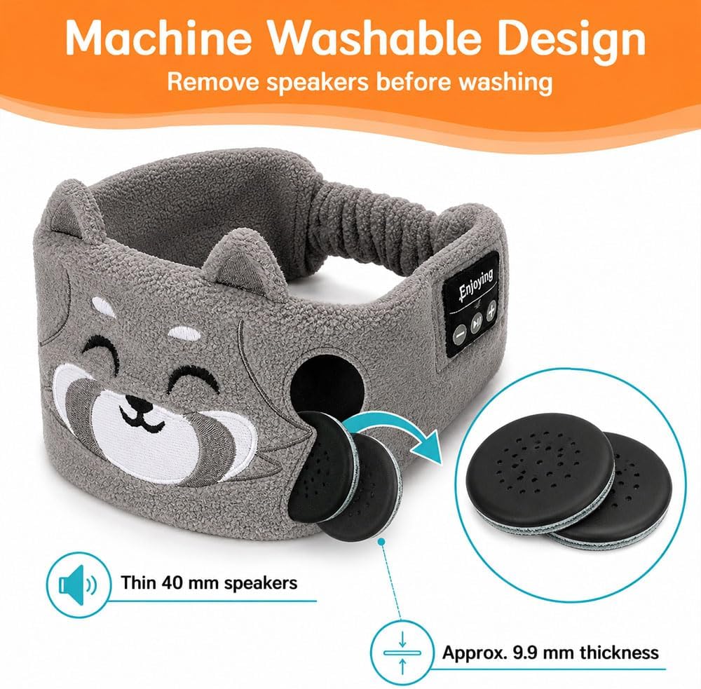😴😴Kids Wireless Headphones, Fleece Headband for Children and Toddlers