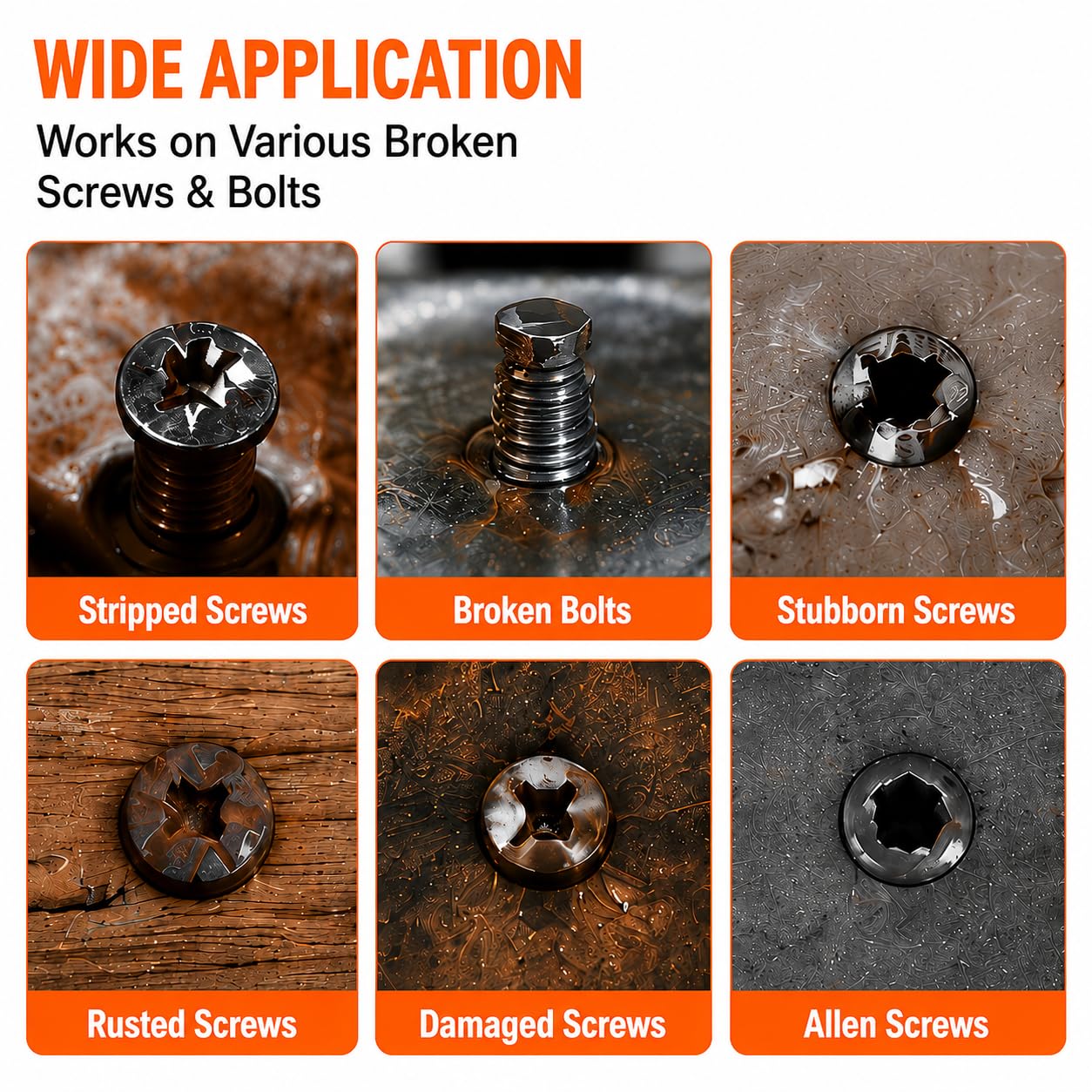 🛠️🛠️Damaged Screw Extractor Set, Easy Removal Drill Bit Tool with Storage Case
