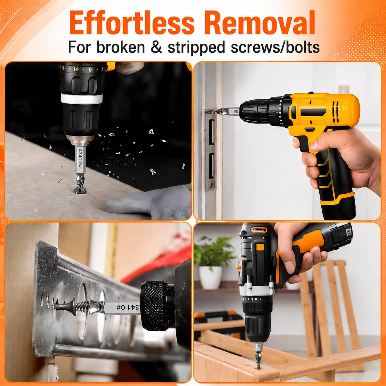 🛠️🛠️Damaged Screw Extractor Set, Easy Removal Drill Bit Tool with Storage Case