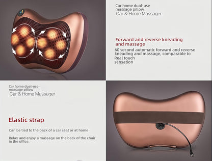 🔥🔥Shiatsu Massage Pillow with 3D Kneading, Car and Home Use