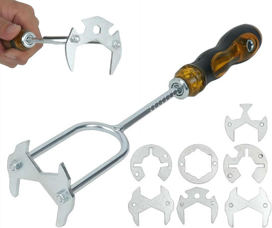 🛠️🛠️21-in-1 Telescopic Multifunctional Sink & Faucet Installer Wrench
