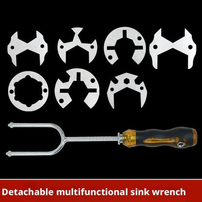 🛠️🛠️21-in-1 Telescopic Multifunctional Sink & Faucet Installer Wrench