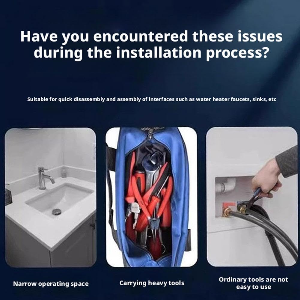 🛠️🛠️21-in-1 Telescopic Multifunctional Sink & Faucet Installer Wrench