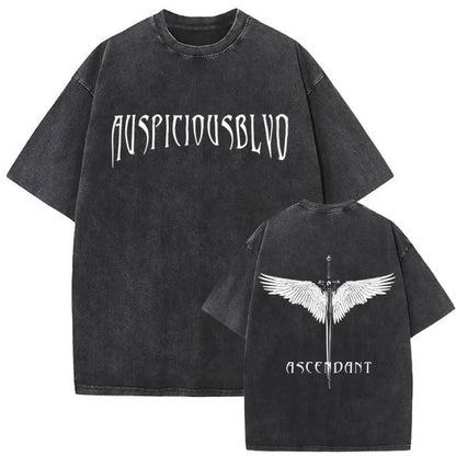 Men's Christian Shirt Featuring a Vintage Bible Print on Washed Cotton in a Relaxed fit, Suitable for Any Occasion