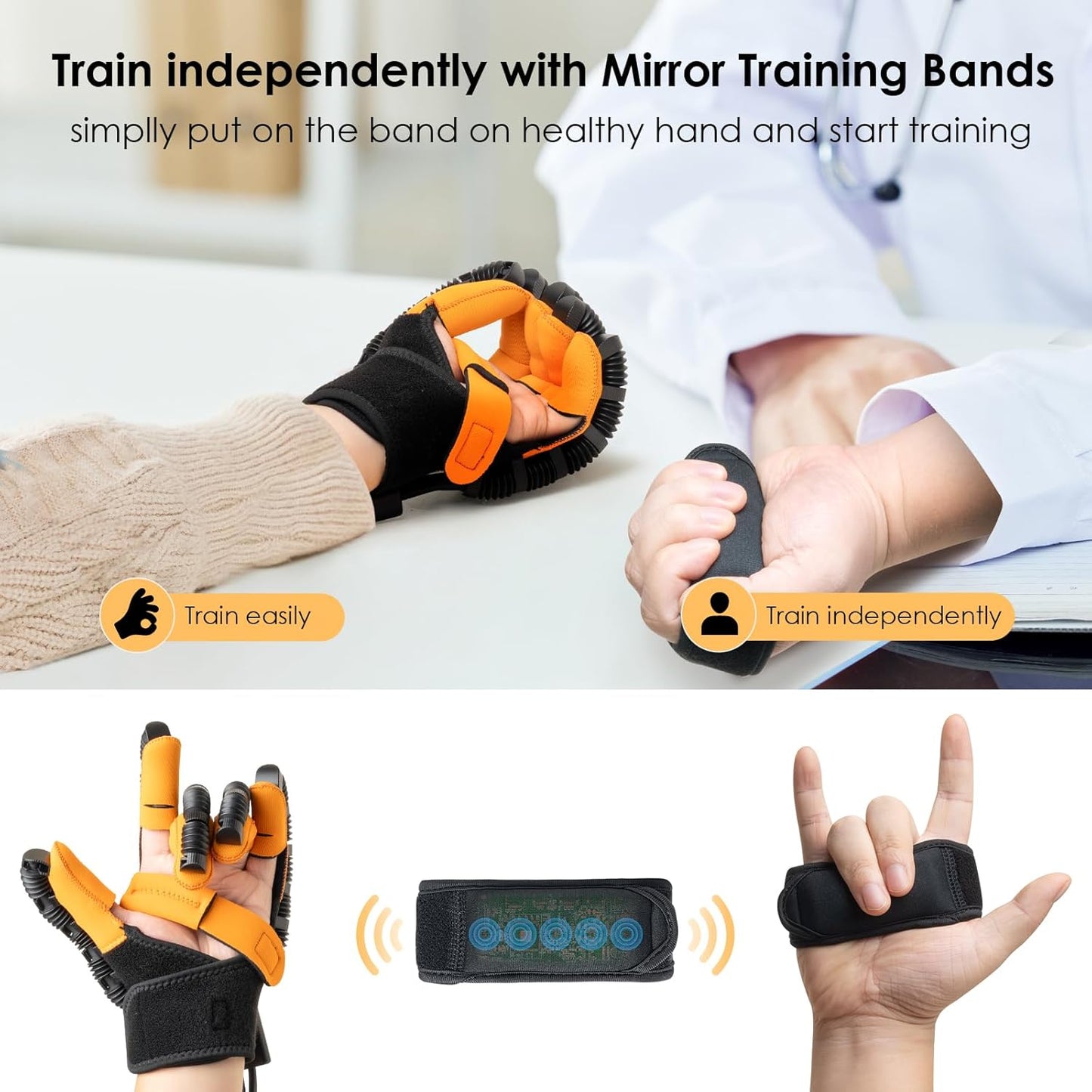 🔥Rehabilitation Robot Gloves-Robotic Stroke Therapy Equipment for Adults-Robotic Hand Recovery Device