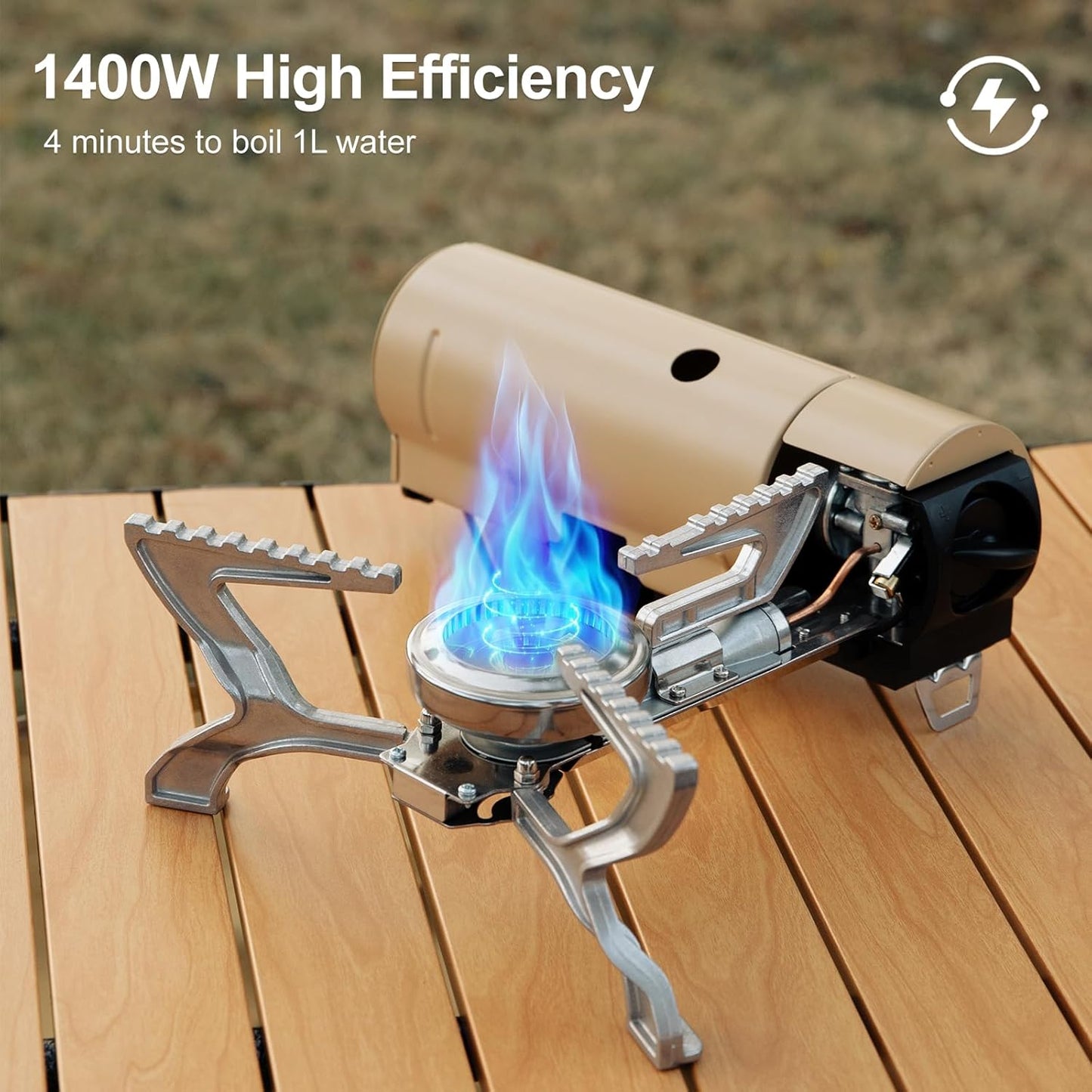 🔥Portable Camping Stove Butane Gas Stove Collapsible Backpacking Stove for Indoor Outdoor Cooking Hiking and Picnic