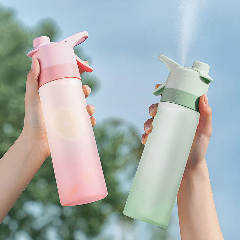 Tritan Water Bottle, Direct Drinking, Portable Mist, Matte Fabric, Spraying, Handle