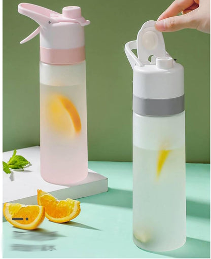 Tritan Water Bottle, Direct Drinking, Portable Mist, Matte Fabric, Spraying, Handle