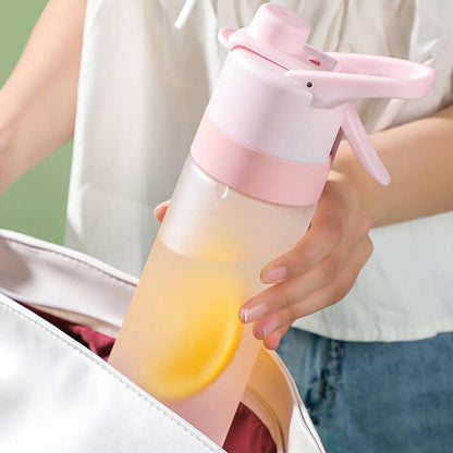 Tritan Water Bottle, Direct Drinking, Portable Mist, Matte Fabric, Spraying, Handle