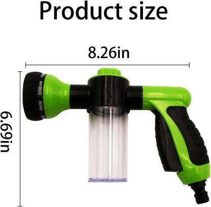Car Wash Foam Gun for Vehicle, Plants, Lawn, Patio, Pets Showering