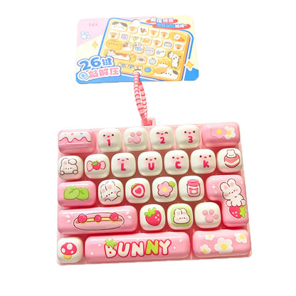 26-Key Keyboard Fidget Keychain