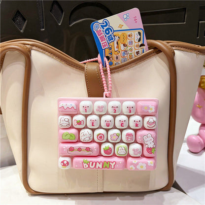 26-Key Keyboard Fidget Keychain