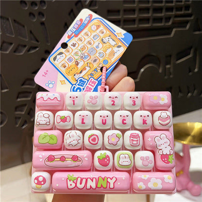 26-Key Keyboard Fidget Keychain