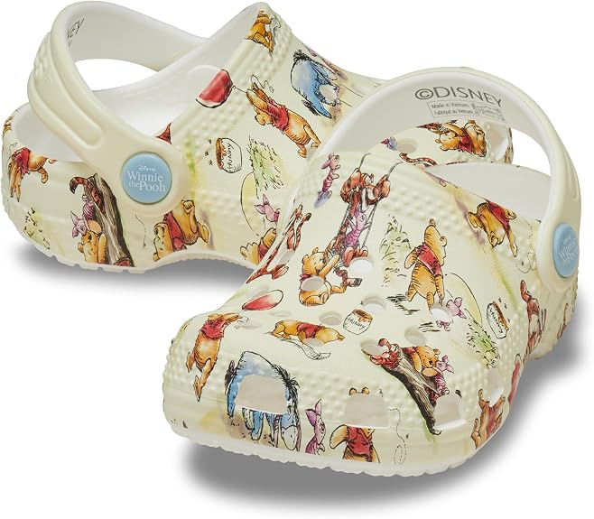 Crocs Unisex-Child Infant Littles Clogs, Baby Shoes for Girls and Boys, Winnie The Pooh, 2-3 Infant