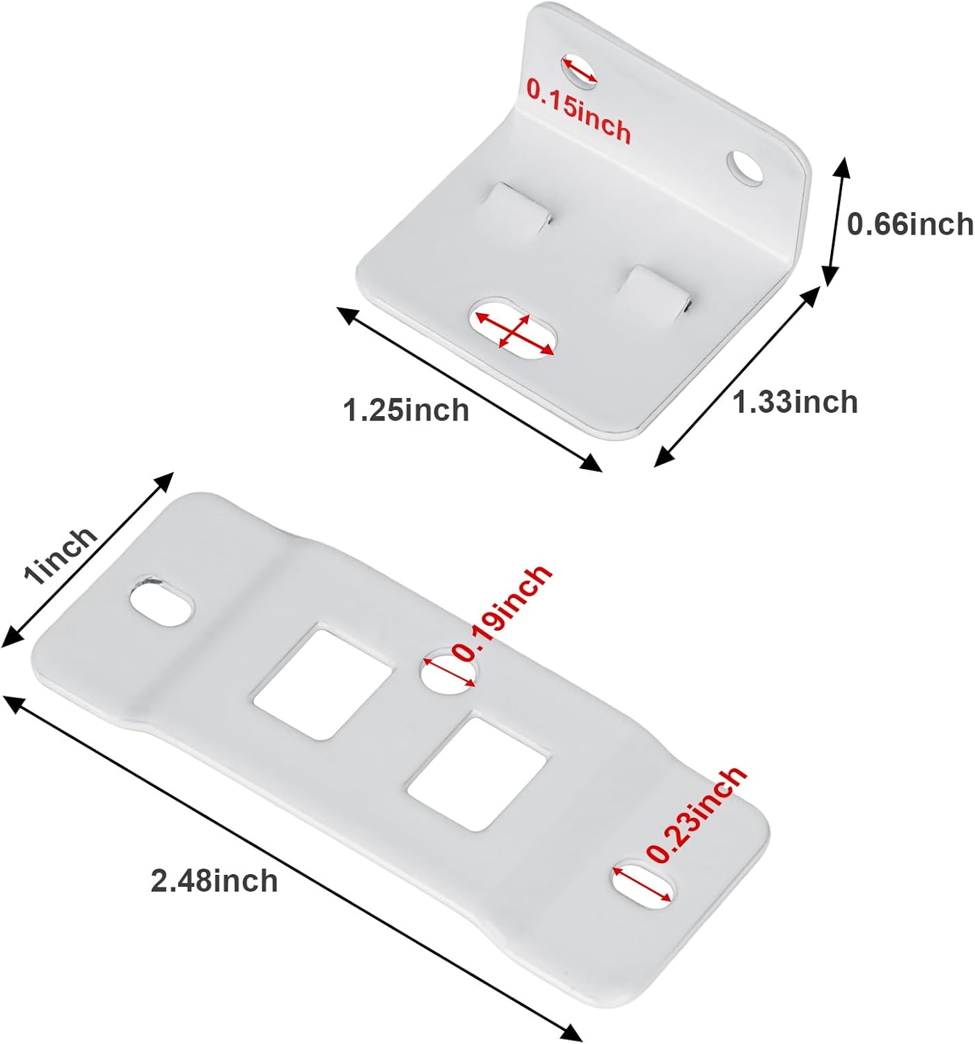20 Pack Quick Fitting Furniture Joint Bracket with Screws