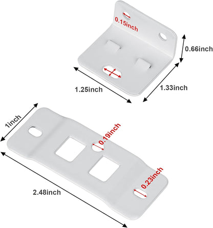 20 Pack Quick Fitting Furniture Joint Bracket with Screws