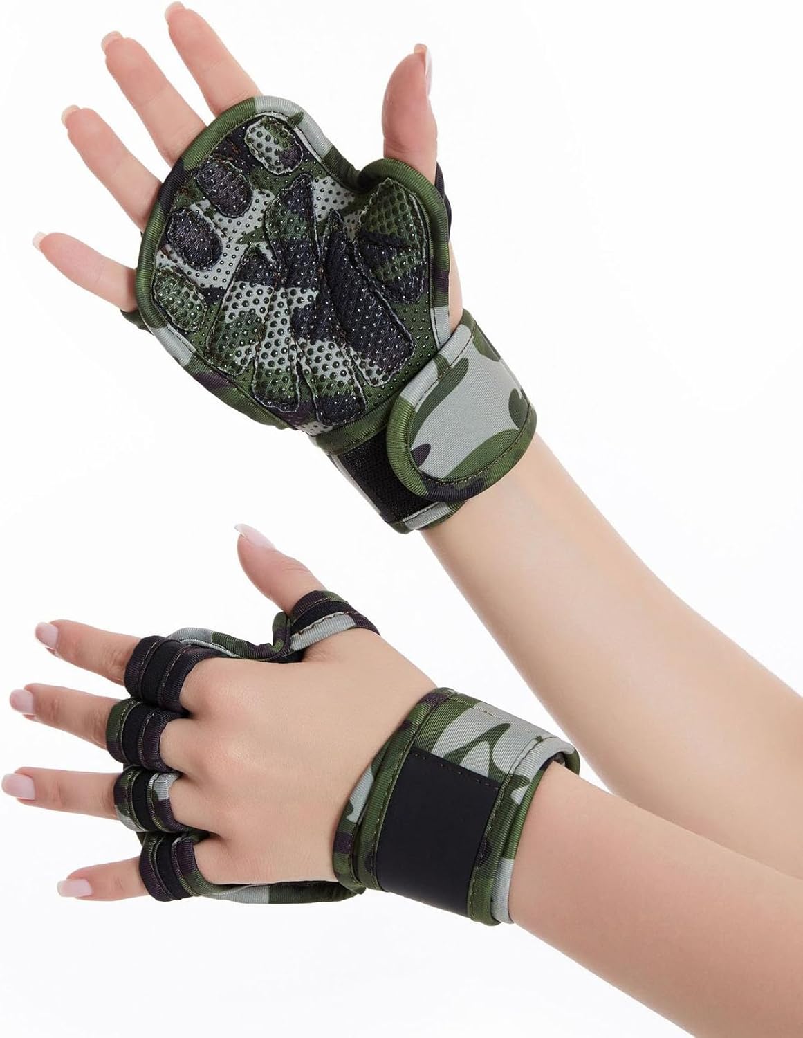 🏋🏻🧤Weight Lifting Gloves, Wrist Wraps Wrist Straps for Weightlifting, Lifting Wrist Wraps Gym Gloves