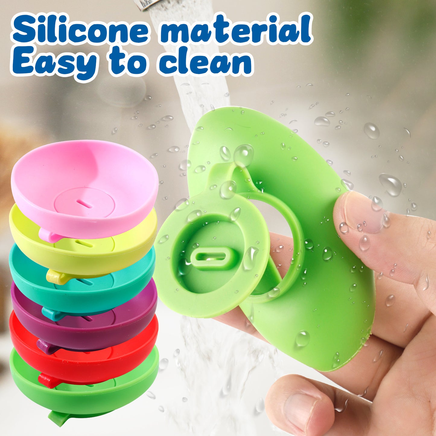 Silicone Ice Pop Holder - Drip Catcher 4 Count