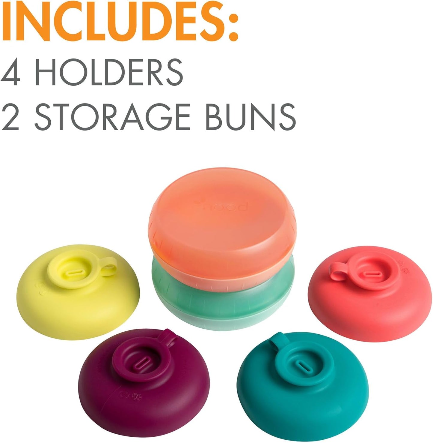 Silicone Ice Pop Holder - Drip Catcher 4 Count