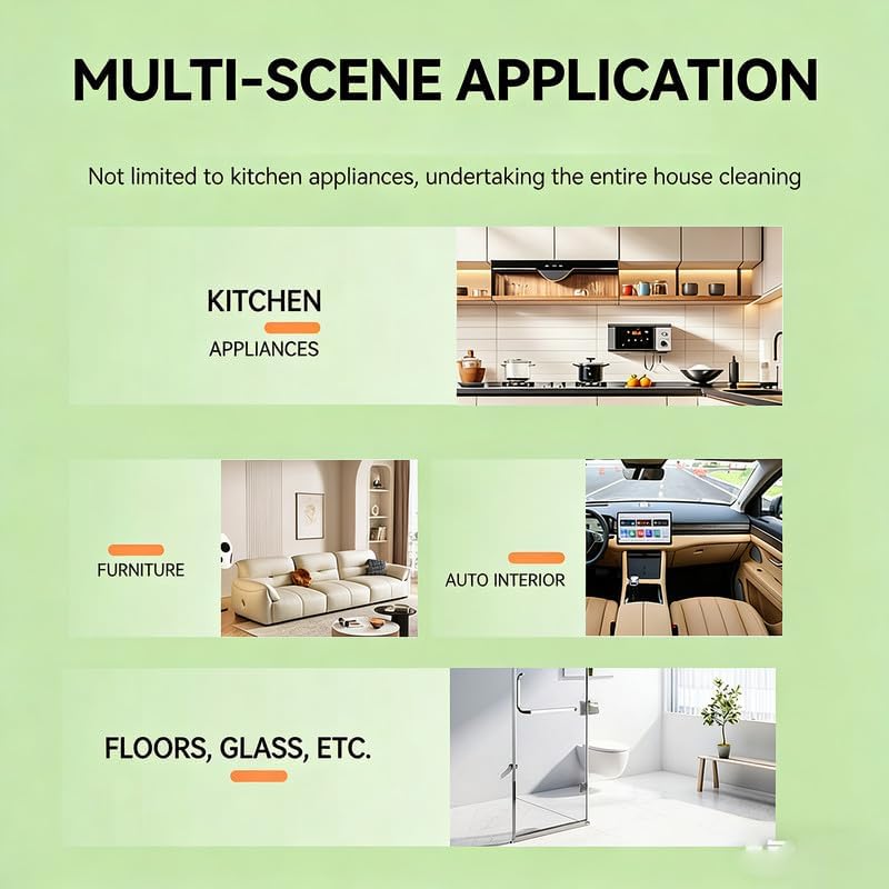 🧽🫧Electrolyzed Ion Kitchen Cleaner Spray, Natural Enzyme Formula Liquid Cleaner for Household Appliances & Easy Cleaning Solution