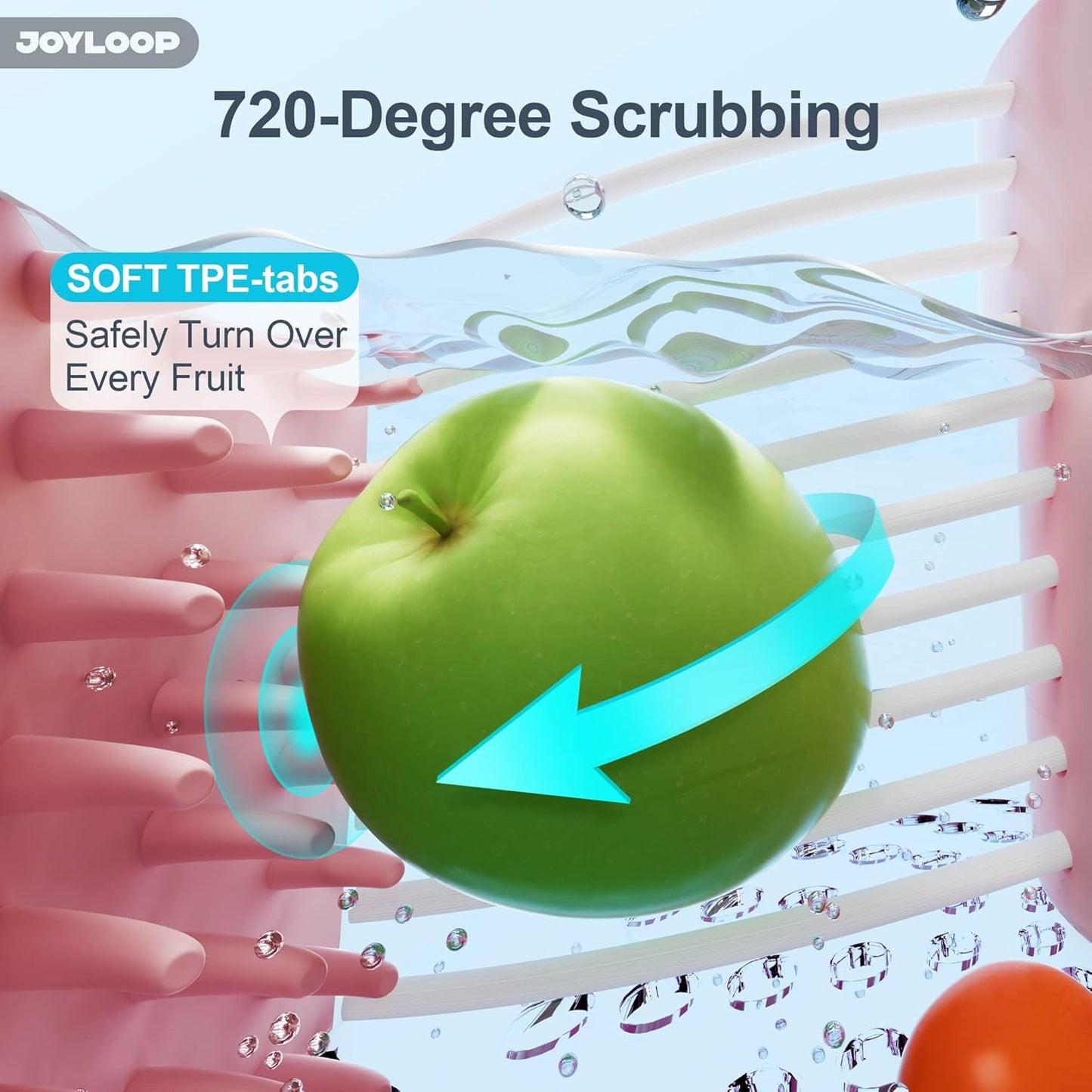 Fruit Washer and Spinner with Brush