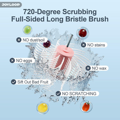 Fruit Washer and Spinner with Brush