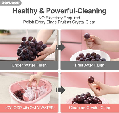Fruit Washer and Spinner with Brush