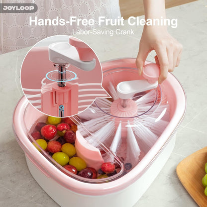 Fruit Washer and Spinner with Brush