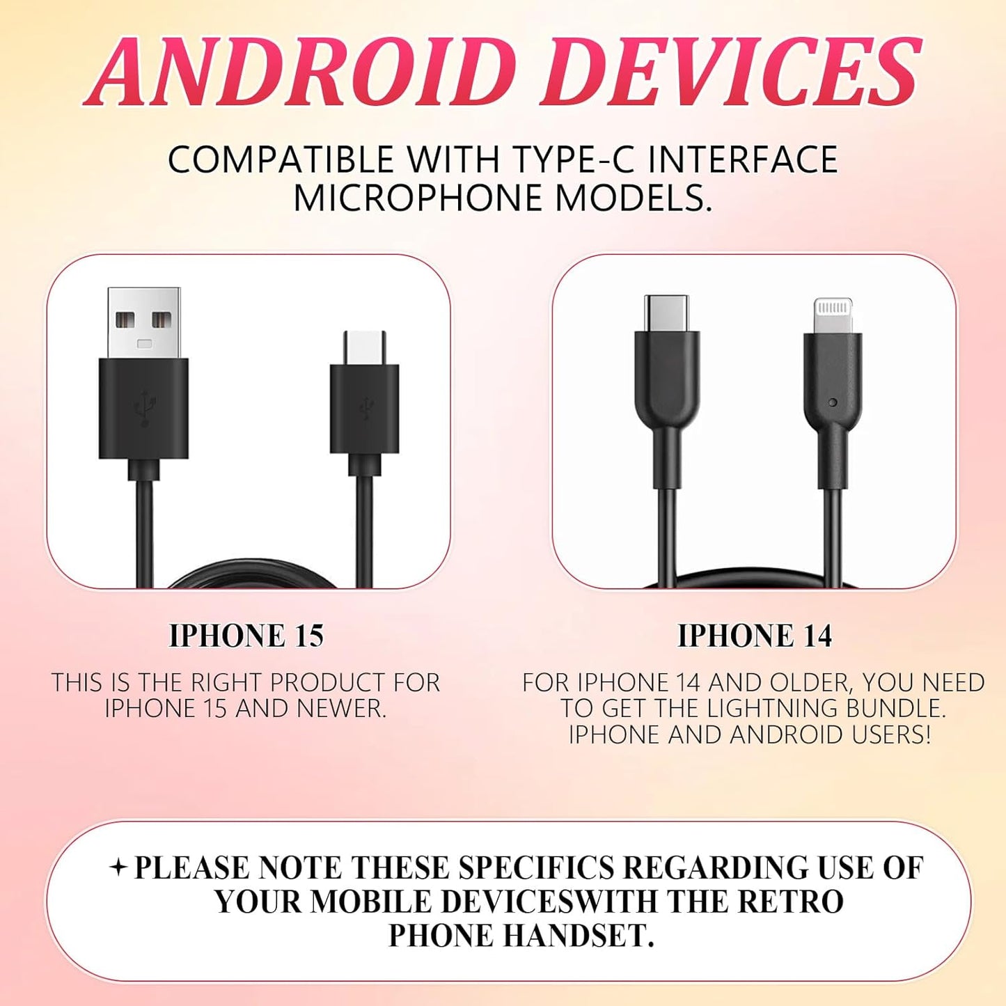 📞2026 New Retro Style Type-C Phone Handset
