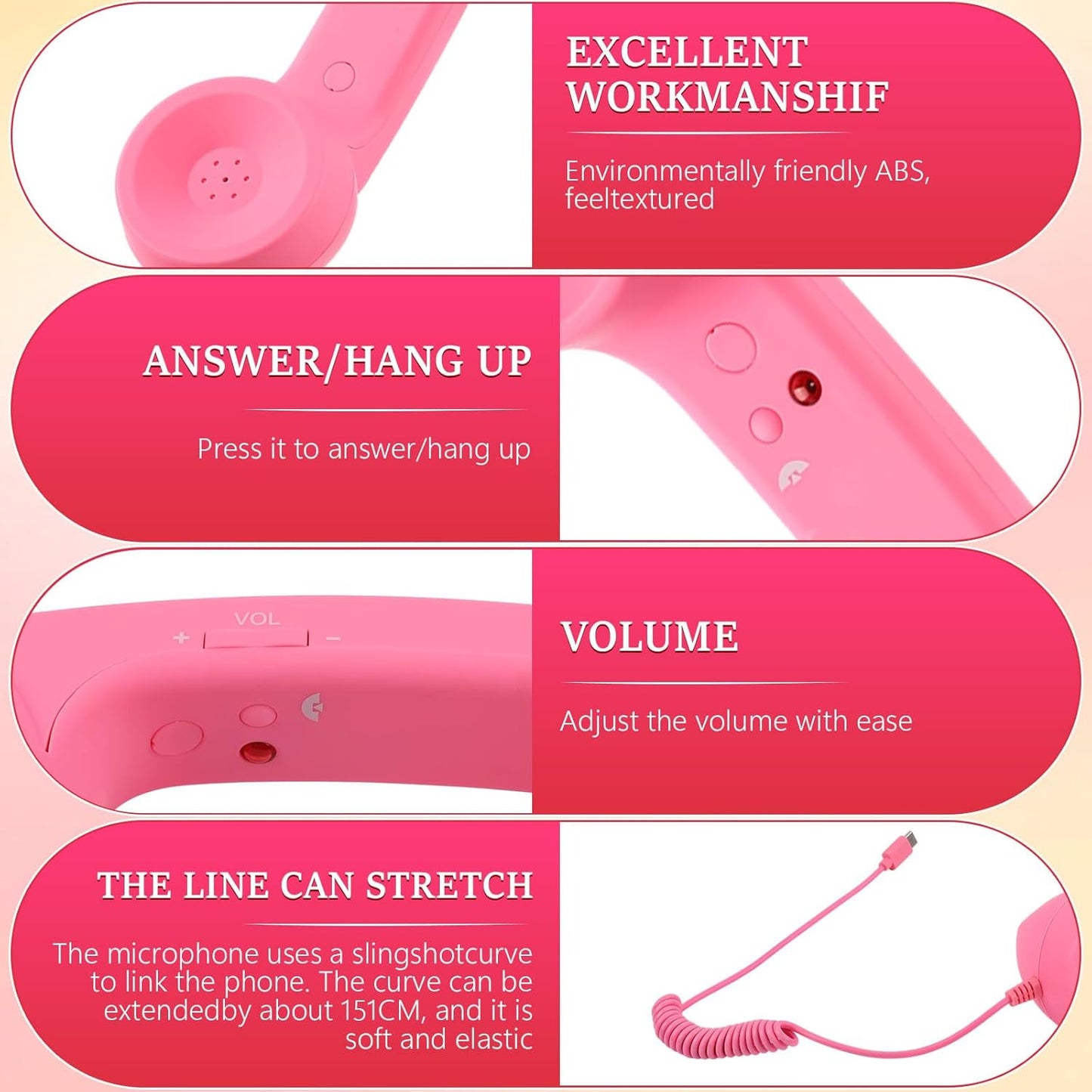 📞2026 New Retro Style Type-C Phone Handset