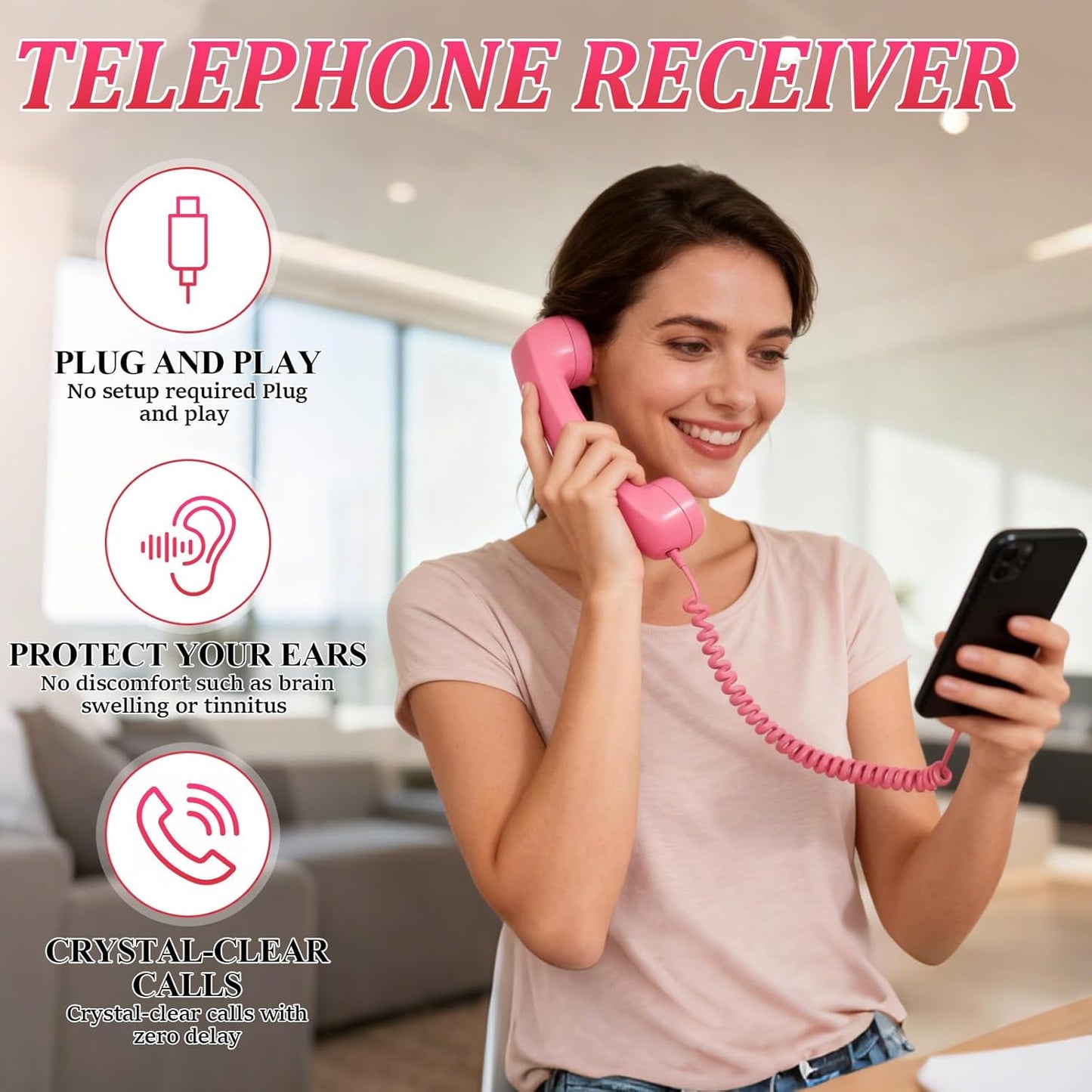 📞2026 New Retro Style Type-C Phone Handset