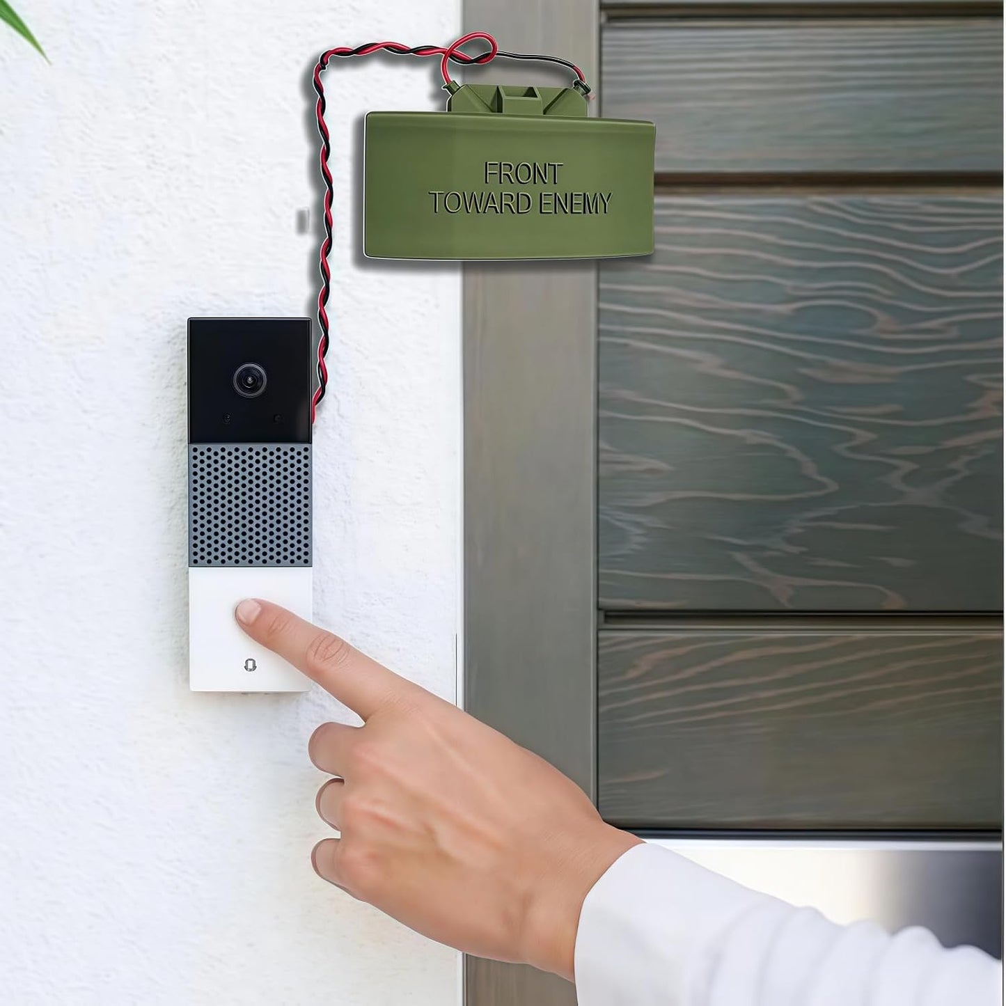 💣💥Claymore Doorbell Replica,Funny Gift for Pranks and Security,Gag Prop Joke,Doorbell Gift