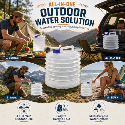 Collapsible Water Container with Spigot