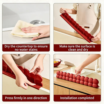 20" Silicone Sink Splash Guard with Strong Suction Cups