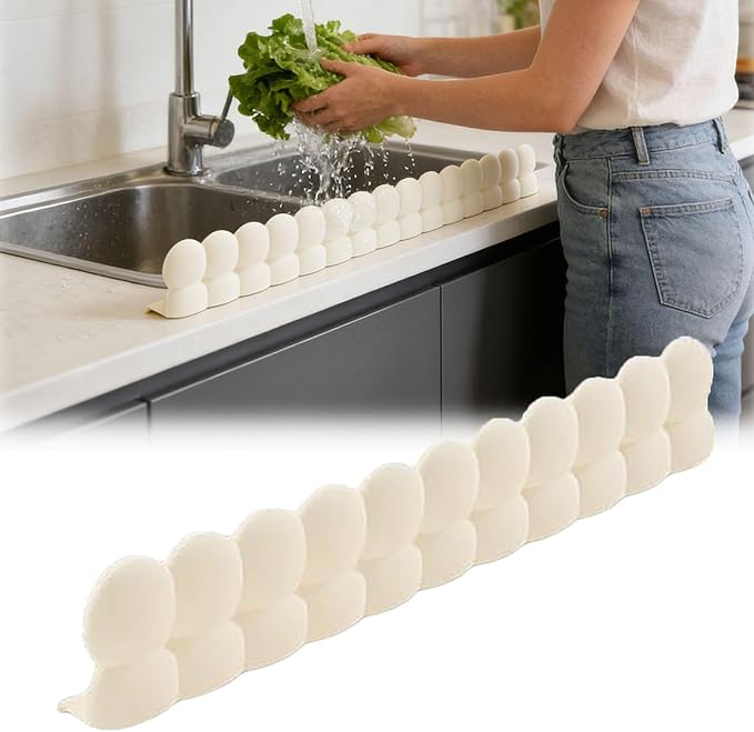 20" Silicone Sink Splash Guard with Strong Suction Cups