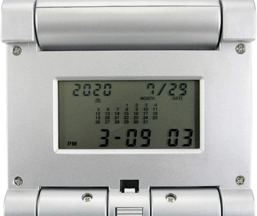 Compact and Versatile Global Travel Alarm Clock with Calculator: Your Essential Companion for Journeys Around The World