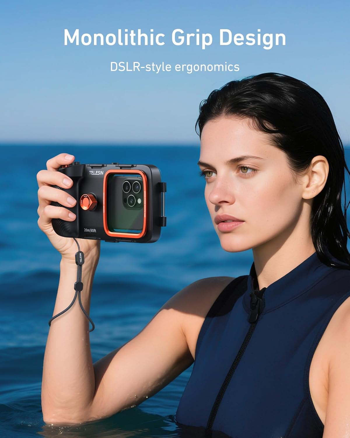 Universal Underwater Phone Case for Snorkeling and Diving Waterproof Housing for Photo & Video Handle Grip for iPhone 7-17 Pro/Pro Max/Plus/Mini, Galaxy S10-S26 Ultra/Plus and Most Phones