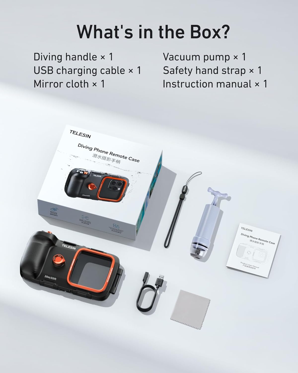 Universal Underwater Phone Case for Snorkeling and Diving Waterproof Housing for Photo & Video Handle Grip for iPhone 7-17 Pro/Pro Max/Plus/Mini, Galaxy S10-S26 Ultra/Plus and Most Phones