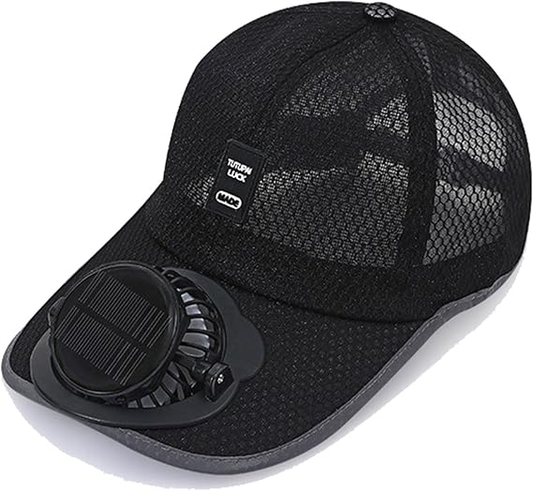 🔥🔥2026 Upgrade Solar Rechargeable Peak Cap, Men Women Cooling Sport Fan Hat USB Charging Fishing Camping Beach Hat