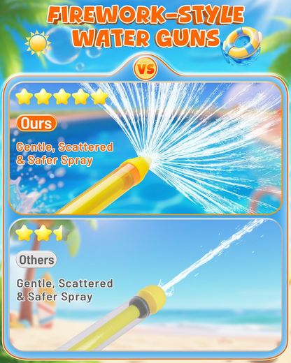 Fireworks Water Gun for Kids Adults：Water Squirter Water Blaster Bulk for Kids Ages 4-12, Water Shooters Squirt Guns for Pool Toy Swimming Beach Backyard Outdoor Party Favors