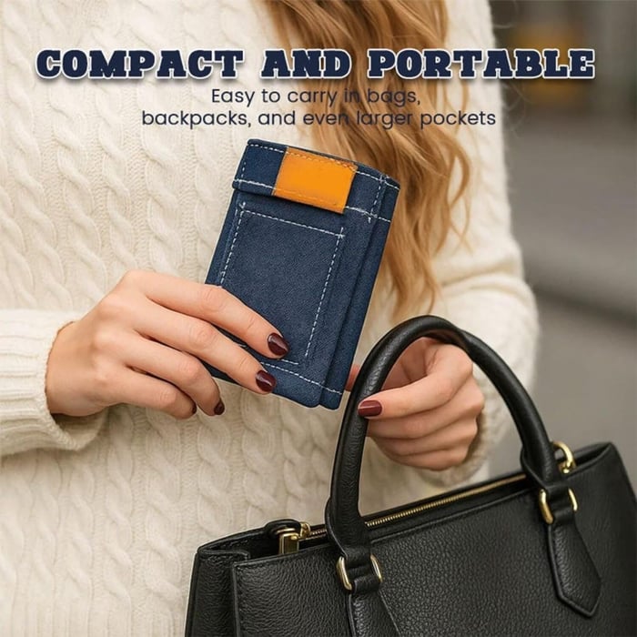 ✨️Jeans wallet💰️,Pocket Pants Mini Jeans Wallet,Small Travel Wallet