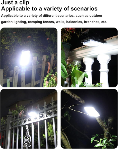 ✨️✨️Clip on Fence Solar Lights,Wall Lights | Solar Outdoor Clip Motion Sensor Security Light USB Charging Waterproof