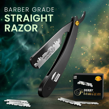 🪒🪒Professional Straight Razor for Men | Barber Straight Edge + 10 Blades Included