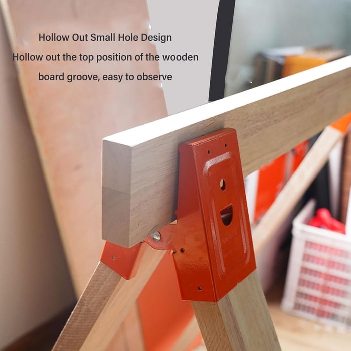 2Pcs Heavy Duty Sawhorse Brackets with Down Clamp
