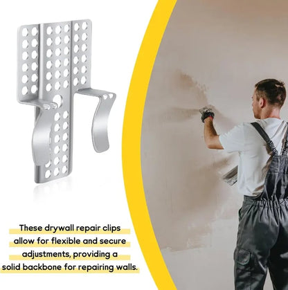 Easy-to-Install 1/2-Inch Drywall Clips,Drywall Repair Tools, Professional Wall Hole Repair Kit and Drywall