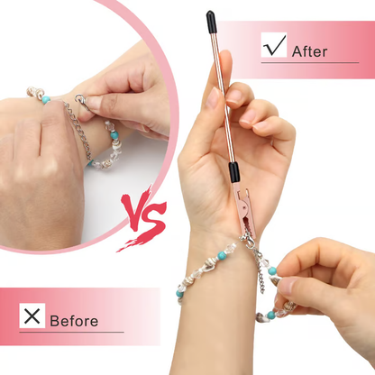 ✨️Bracelet Helper Tool for Self-Wearing Fastening Assistant Easy to Use Versatile for Various Bracelets