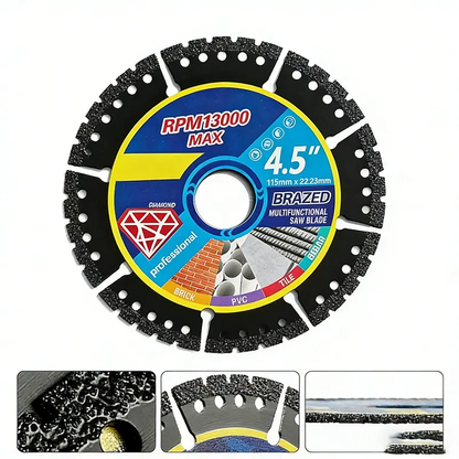🛠️🛠️4.5 inch (115mm) cutting blade 3 pieces/6 pieces, suitable for dry cutting metal, ceramic tiles, stone, plastic angle grinder special saw blade accessories