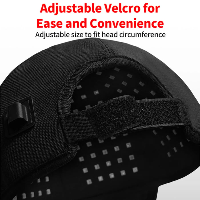 Cap: Wireless Red & Blue Light Therapy Cap for Scalp Health, Energy, and Self-Care | Red Light Therapy on the Go for Men & Women