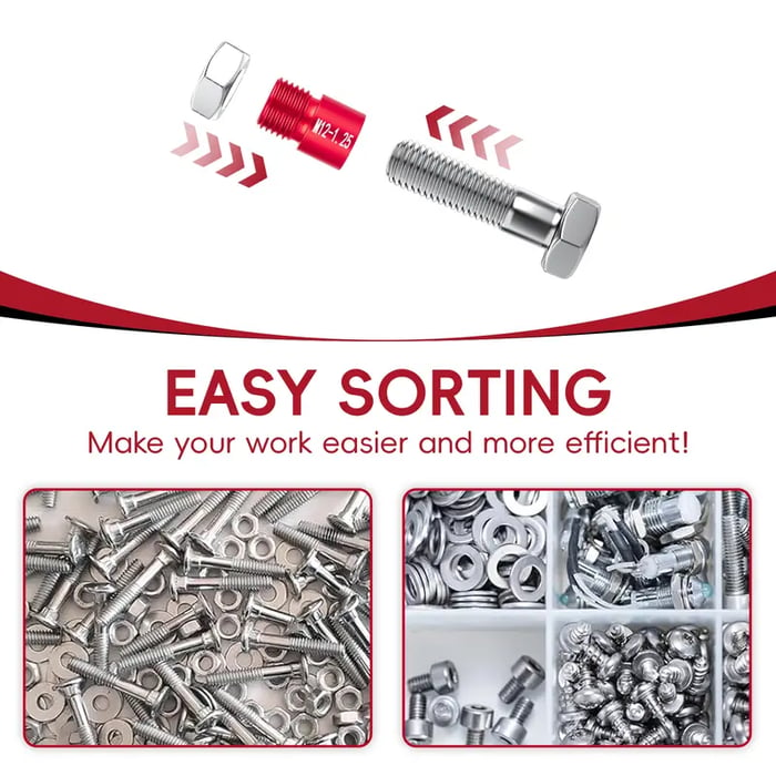 🔩Nut & Bolt Thread Checker Gauge Set | 26PCS / 44PCS Two Options Available