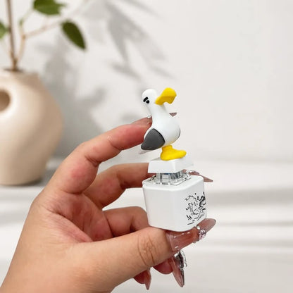 🌟Seagull MINE! Button Keychain-Real Sound & LED Light